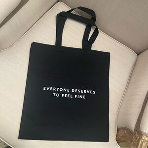 🖤 fine’ry finery everyone deserves to feel fine shopping tote shoulder gift bag
